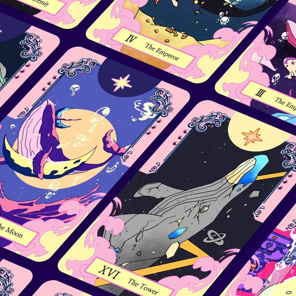 クジラの夢タロットカード メイジャー マイナー