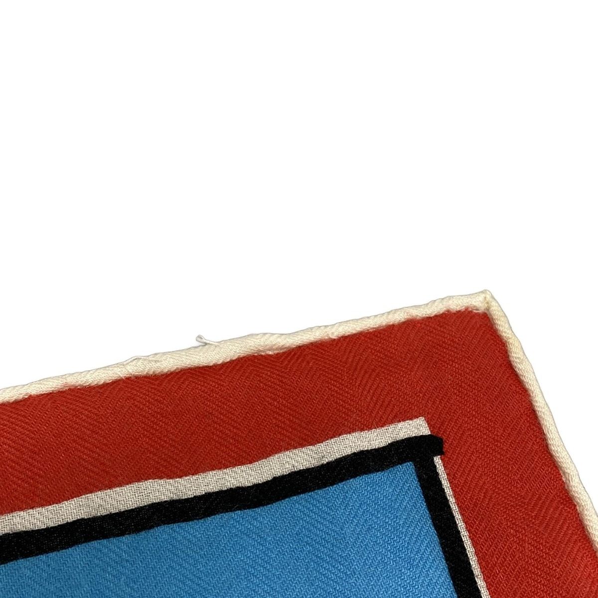 HERMES(エルメス) ストール(ショール)美品 カレ140 白×グリーン×マルチ  