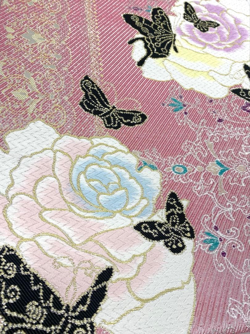 袋帯 正絹 振袖 豪華 奏 薔薇 西陣織 ロングサイズ 新品未使用品 西陣織 樹織物 袋帯 正絹 振袖 薔薇 蝶 新品未使用品 D135 - メルカリ