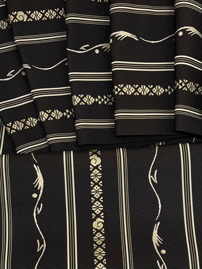 博多織 伝統 千年工房 岡野 八寸名古屋帯 昇龍 干支献上 松葉仕立て 正絹 D 148