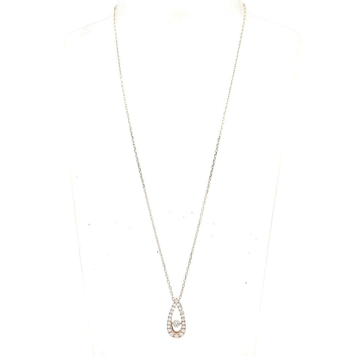 mikimoto(ミキモト) ネックレス美品 トレモロ K18PG×ダイヤモンド 0.53