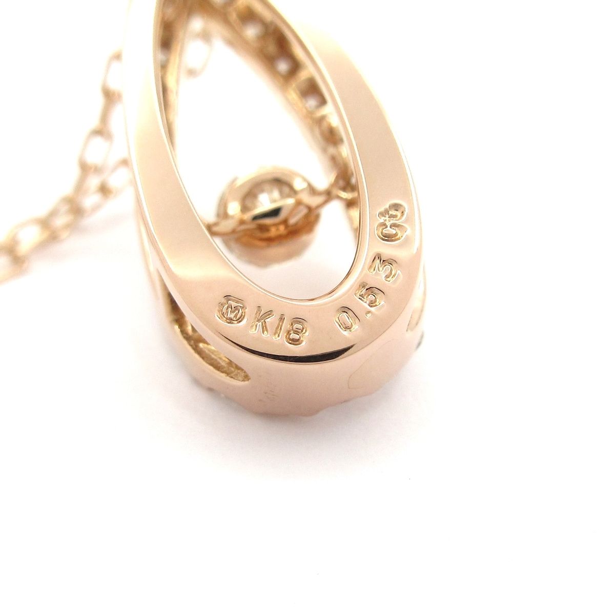 mikimoto(ミキモト) ネックレス美品 トレモロ K18PG×ダイヤモンド 0.53