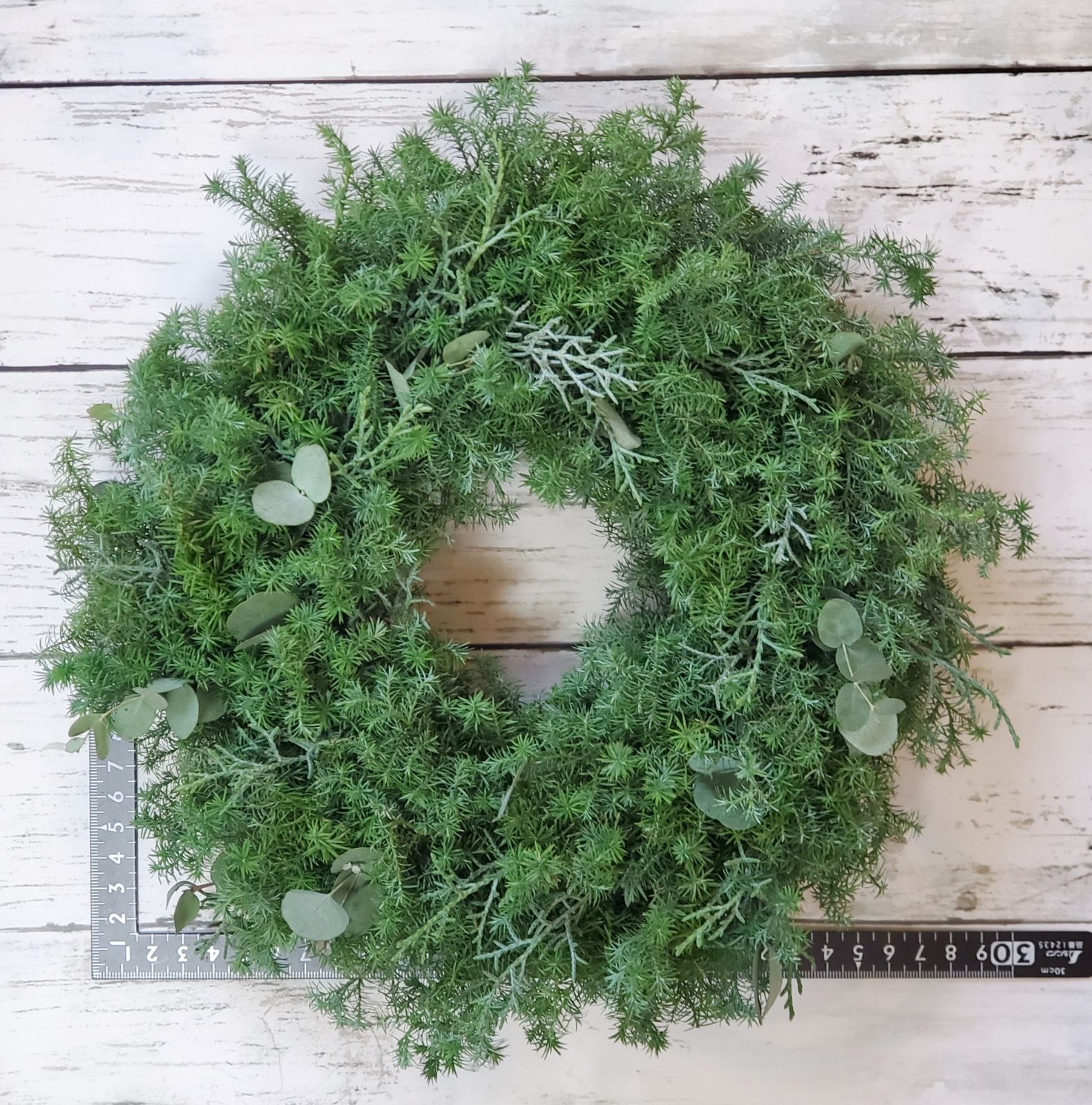 大きめ30㎝森のリース　針葉樹とユーカリの実のコニファーリース 大きめ30㎝森のリース 針葉樹とユーカリの実のコニファーリース