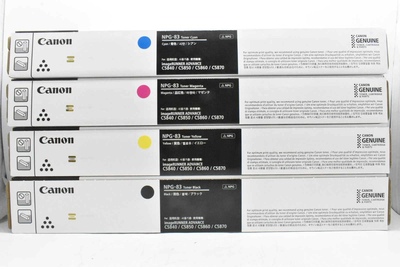 CANON 純正 トナー NPG-83 4色 シアン マゼンタ イエロー ブラック キャノン ITS1AD4B7CIX-D-N46-byebye