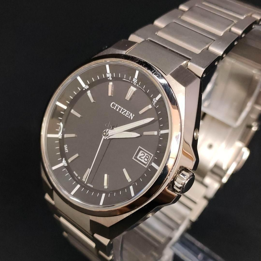 CITIZEN シチズン アテッサ ブラック シルバー ソーラー 腕時計