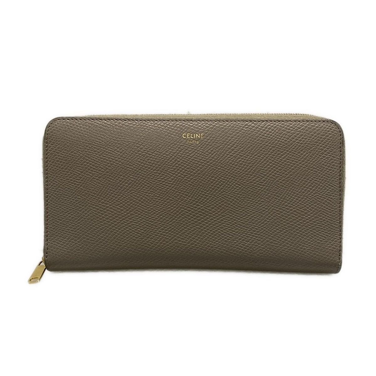 CELINE(セリーヌ) 長財布 - グレージュ ラウンドファスナー