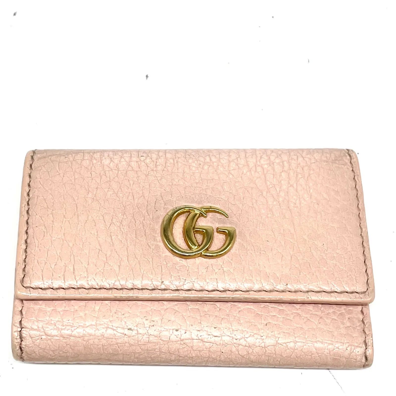 グッチ キーケース 鍵 6連 GGマーモント ピンク FY 26