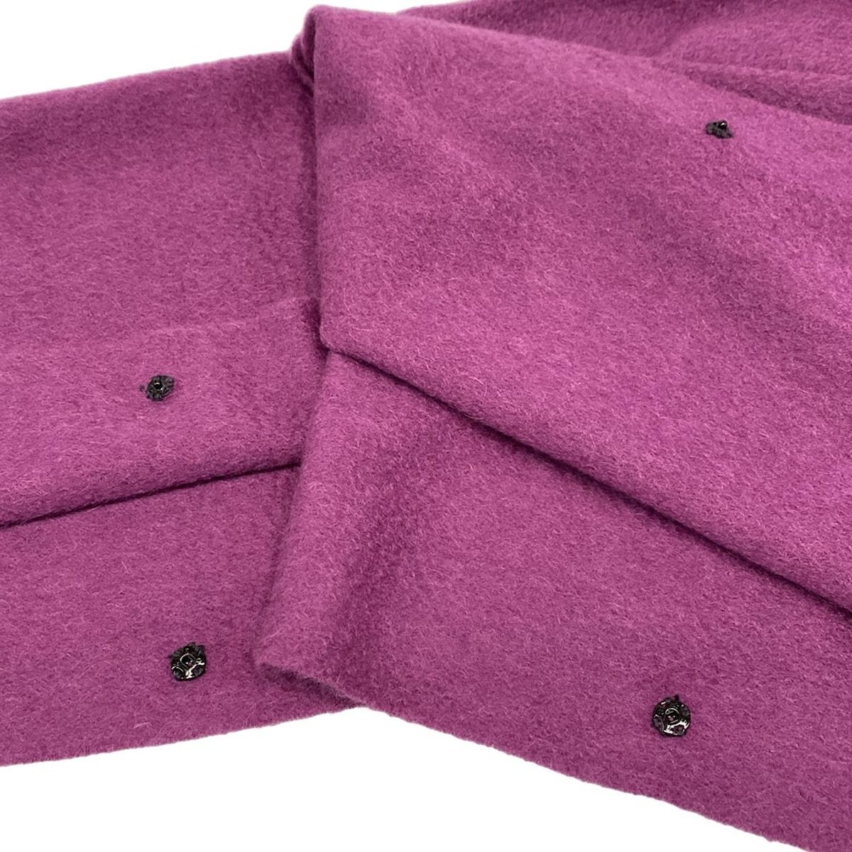  LANVIN COLLECTION ランバン ストール ショール - パープル カシミヤ ストール ショール 小物