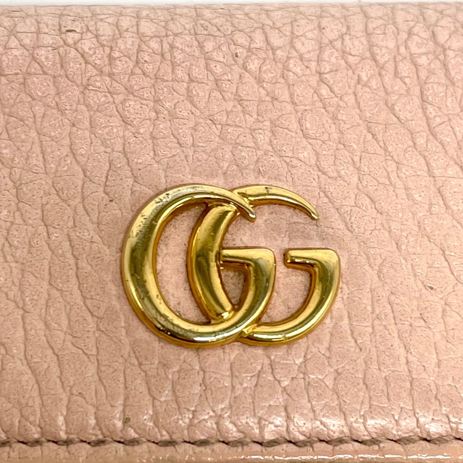  グッチ キーケース 鍵 6連 GGマーモント ピンク FY 26 キーケース 小物