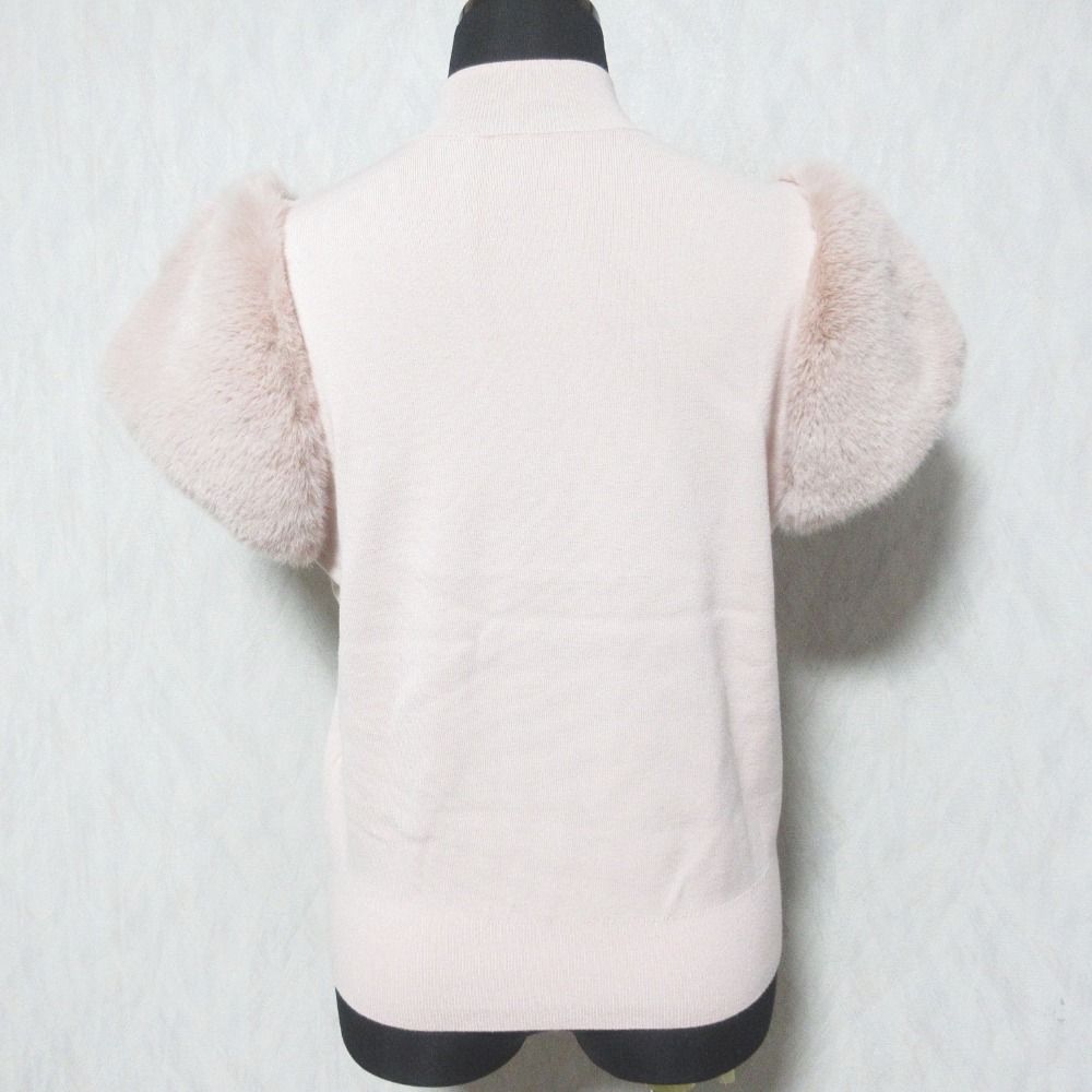 良品 23AW CELFORD セルフォード ショートファースリーブ ニットプルオーバー セーター CWNT234068 38 ピンク レディース 古着 中古 USED CELFORD - 良品 23AW CELFORD セルフォード ショートファースリーブ