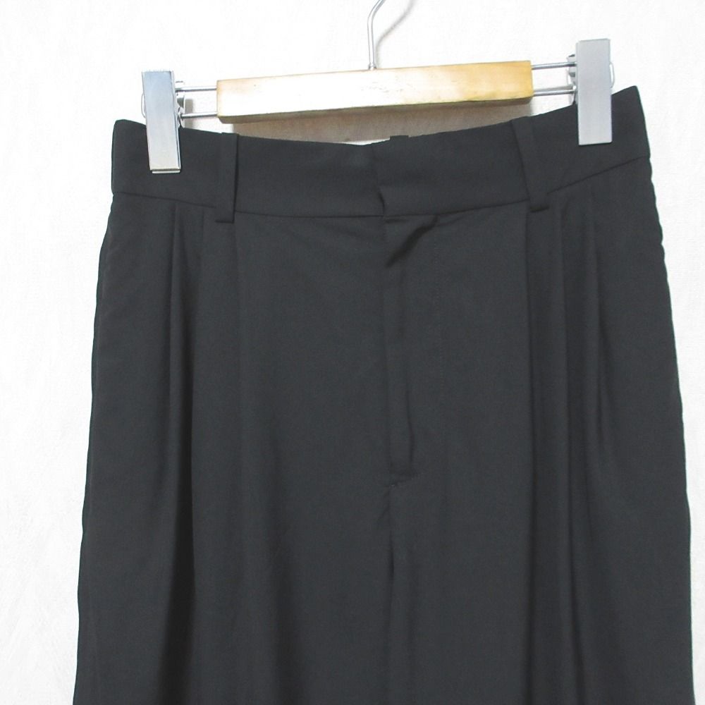 ウォッシャブルウール 3タックワイドパンツ