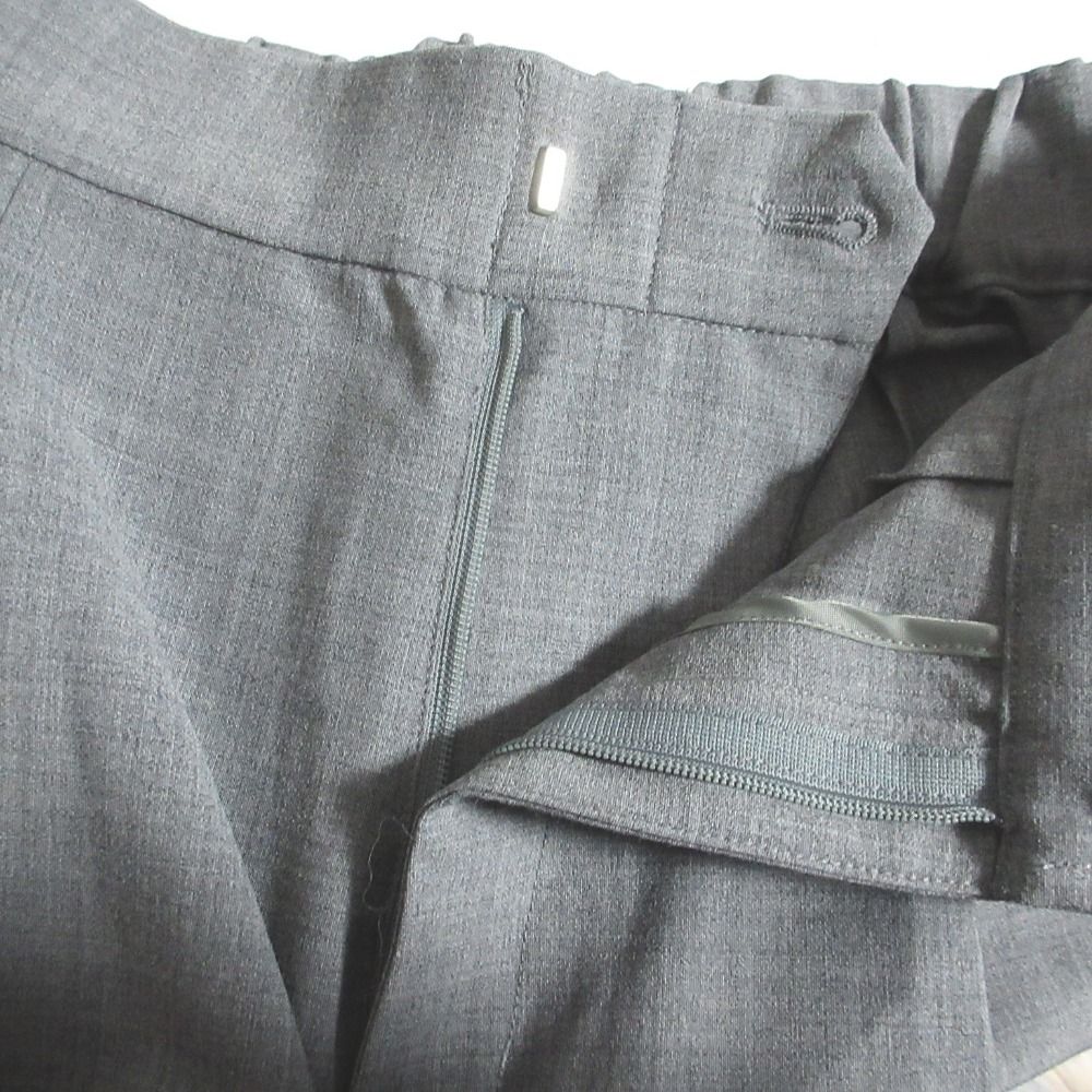 グリーンウールワイドパンツ スラックス