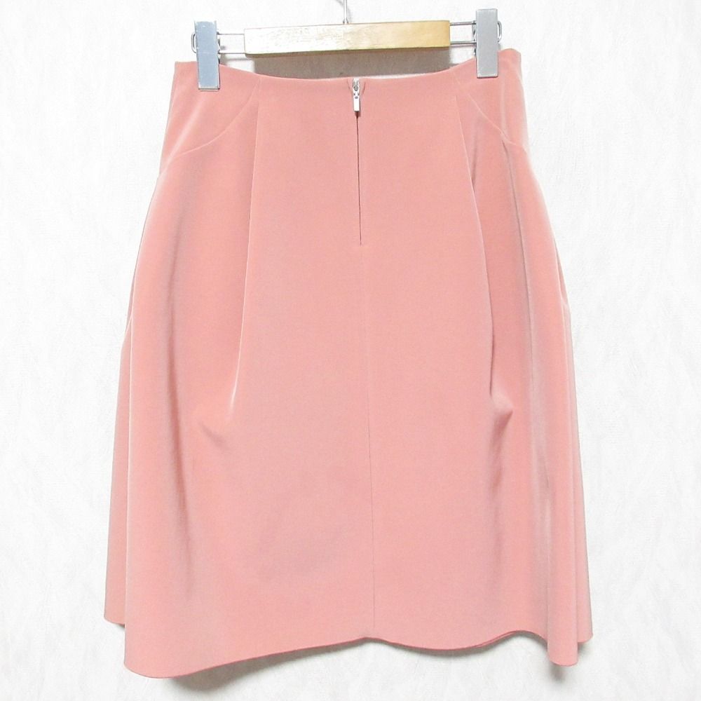 FOXEY NEW YORK フォクシー ニューヨーク イリプスフ ースカート 36424 40 ピンク レディース 古着