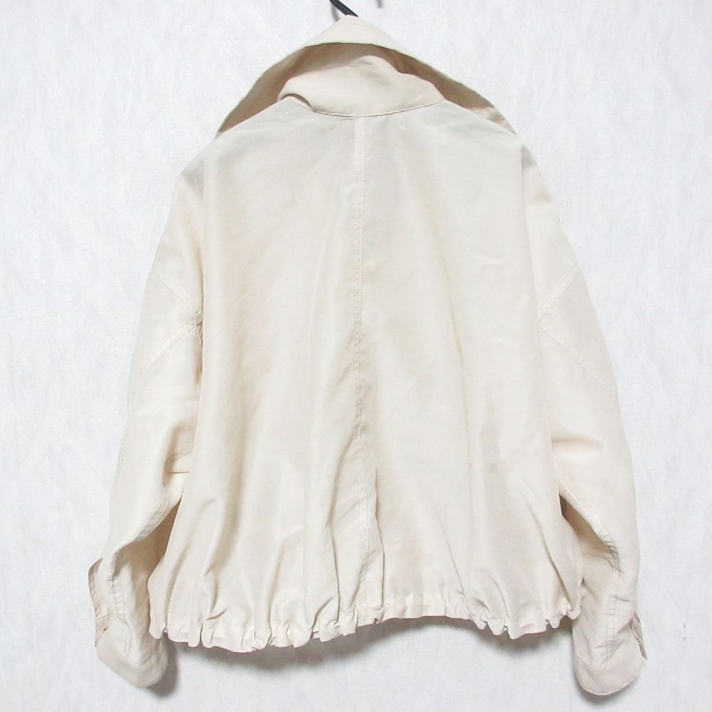 美品 25SS NOBLE ノーブル ミルキーシアー スタンドカラー パーカー