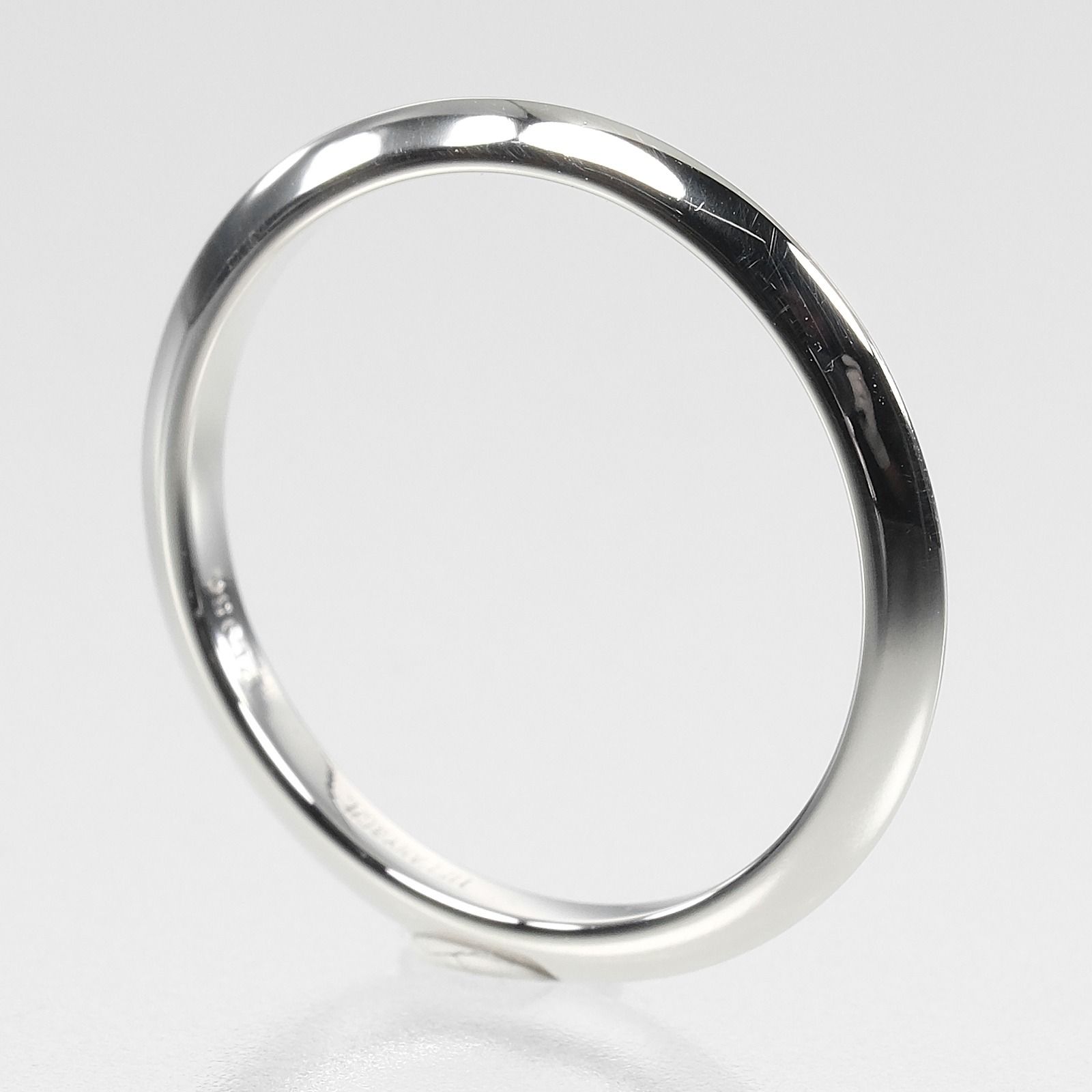 TIFFANY&Co.】ティファニー ナイフエッジ Pt950プラチナ 10.5号