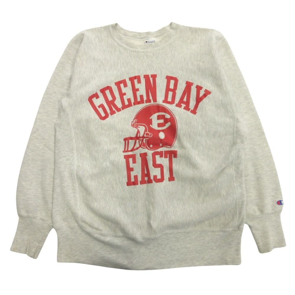 Champion チャンピオン リバースウィーブ 90 s GREEN BAY スウェット トレーナー 刺繍タグ ヴィンテージ L グレー メンズ 古着