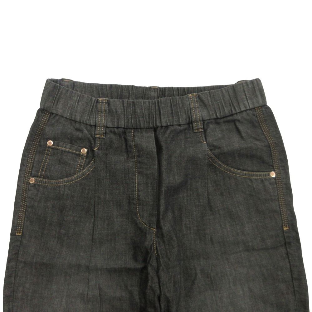  Brunello Cucinelli ブルネロクチネリ ビジュータブ イージー デニム パンツ ジーンズ I 40 グレー レディース 古着 その他 デニム ジーンズ