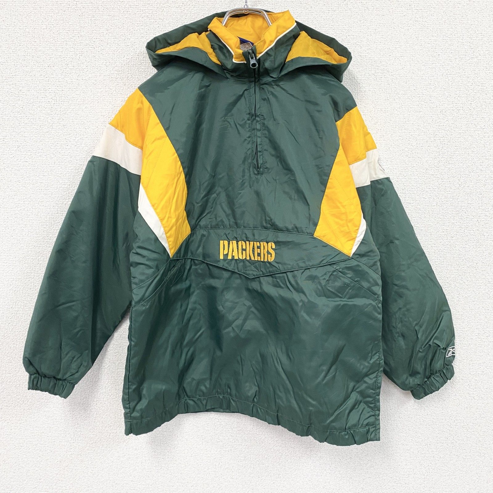 Reebok Packers アノラックジャケット 古着 used 90s～ Reebok リーボック NFL PACKERS パッカーズ ナイロン