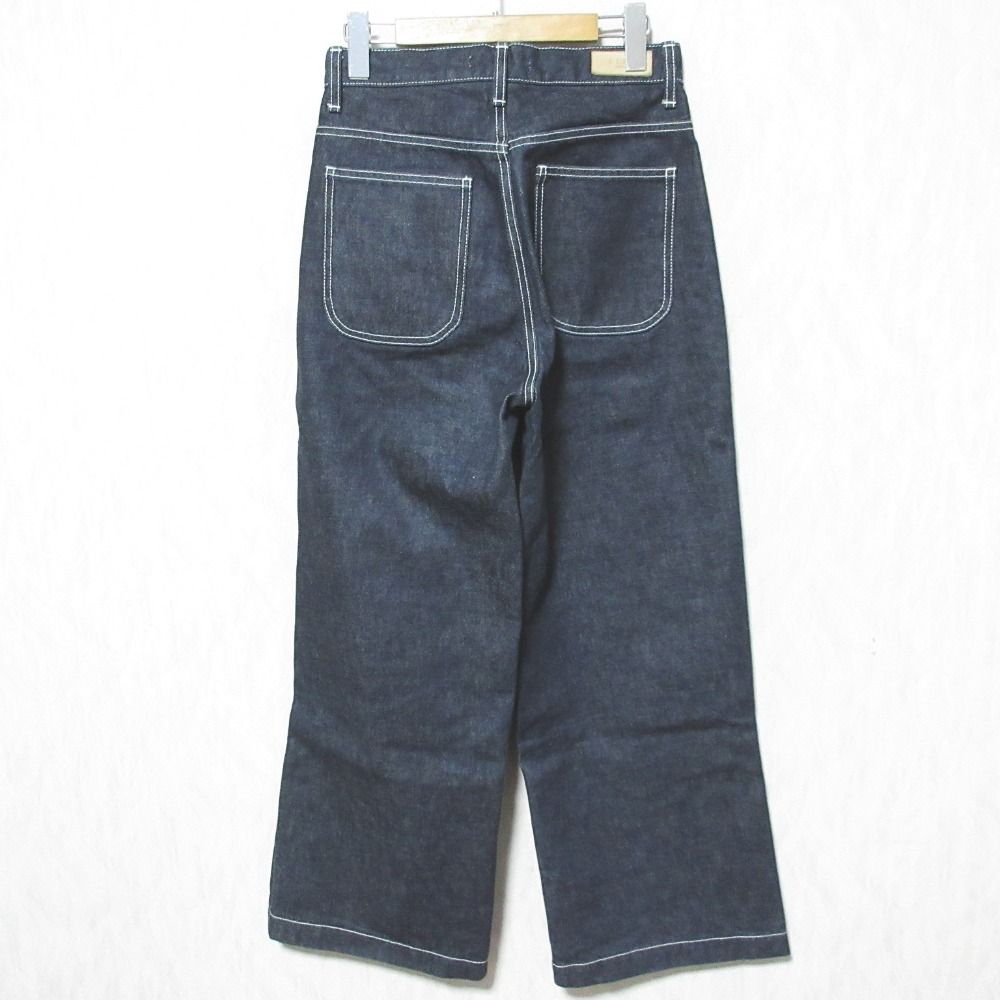 ETRE TOKYO エトレトウキョウ サイドスリットデニム ワイドデニムパンツ ジーンズ 1220122016-0 M インディゴ レディース 古着