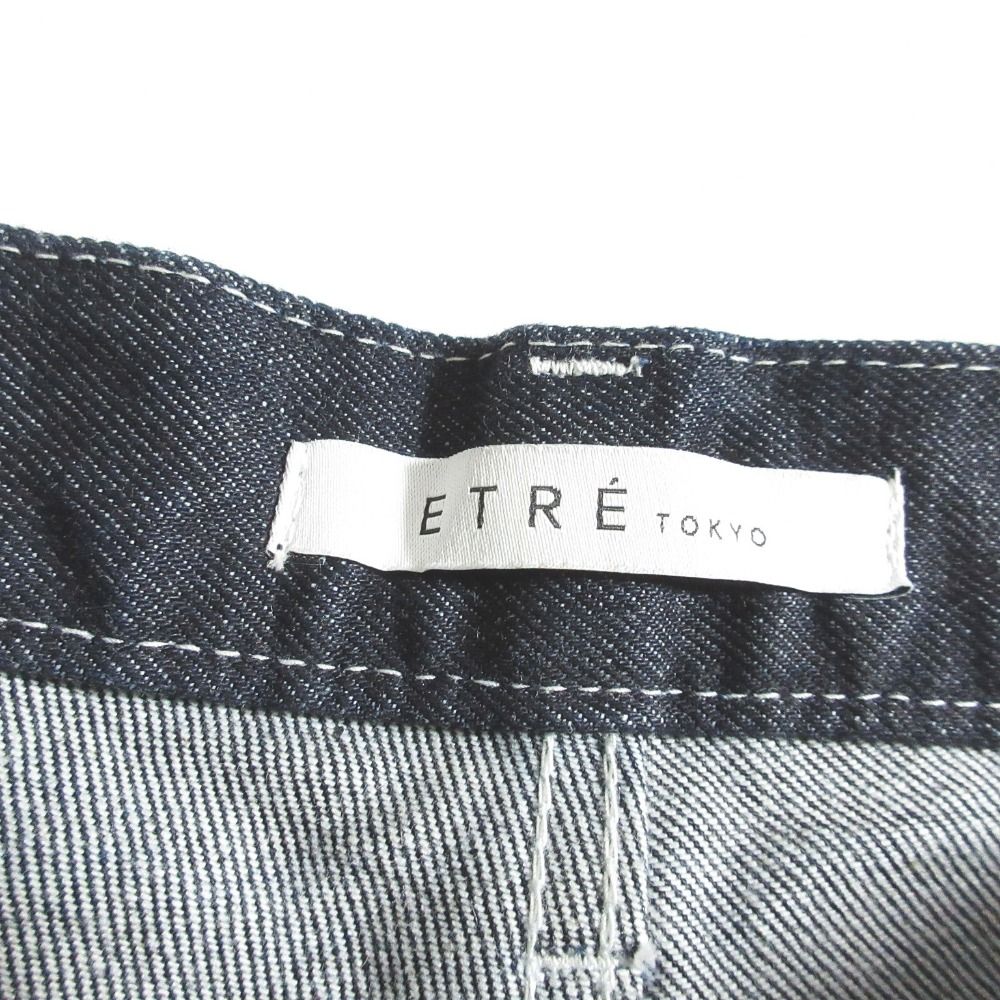 サイドスリットデニム ワイドデニムパンツ