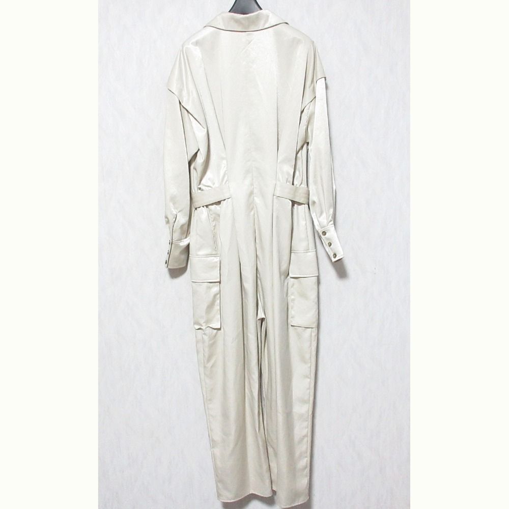 ETRE TOKYO エトレトウキョウ ロングスリーブ オールインワン ジャンプスーツ -0 サイズM ベージュ レディース 古着