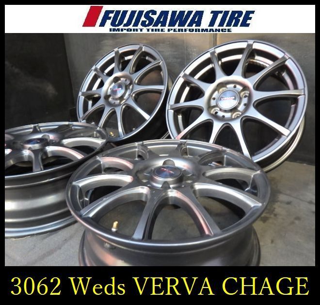 3062 B Weds VELVA CHAGE 15 x 5 J 4穴 PCD 100 42 4本