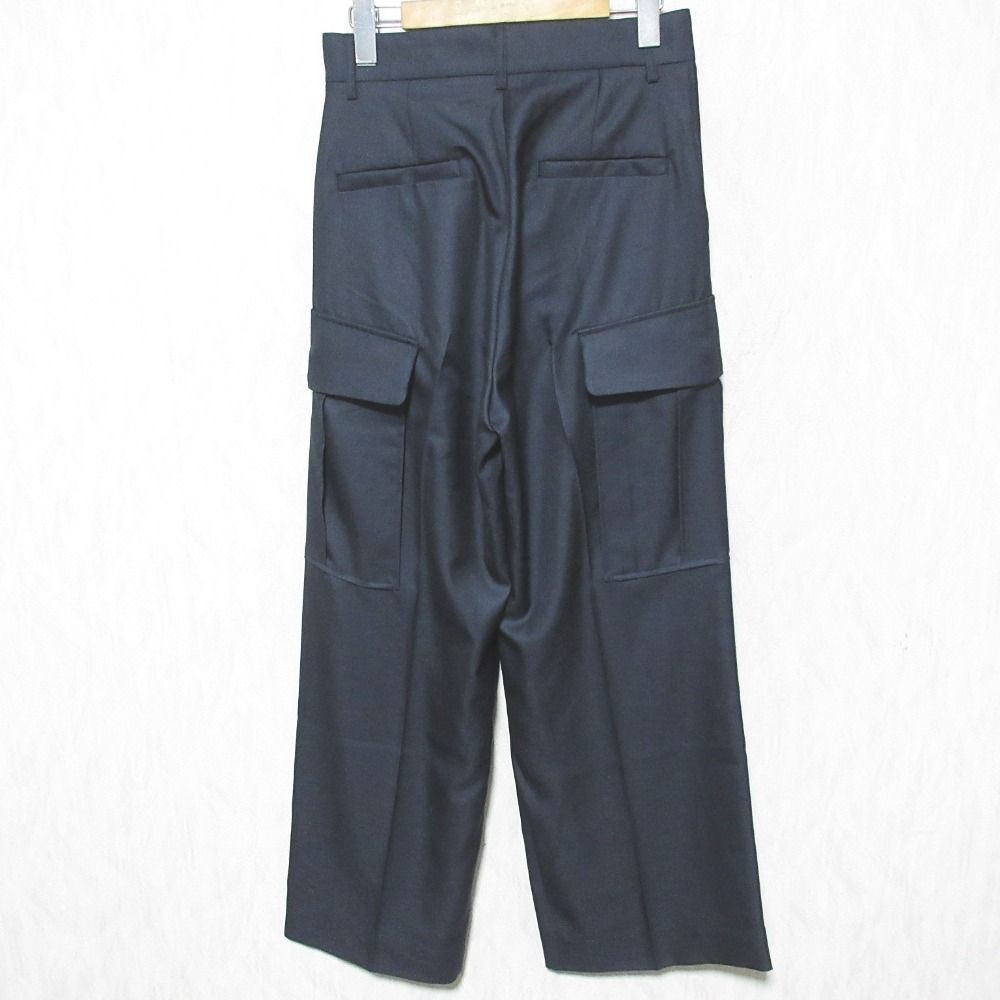 25SS IENA イエナ ウォッシャブル カーゴスラックス パンツ 25030900423310 38 ネイビー レディース 古着