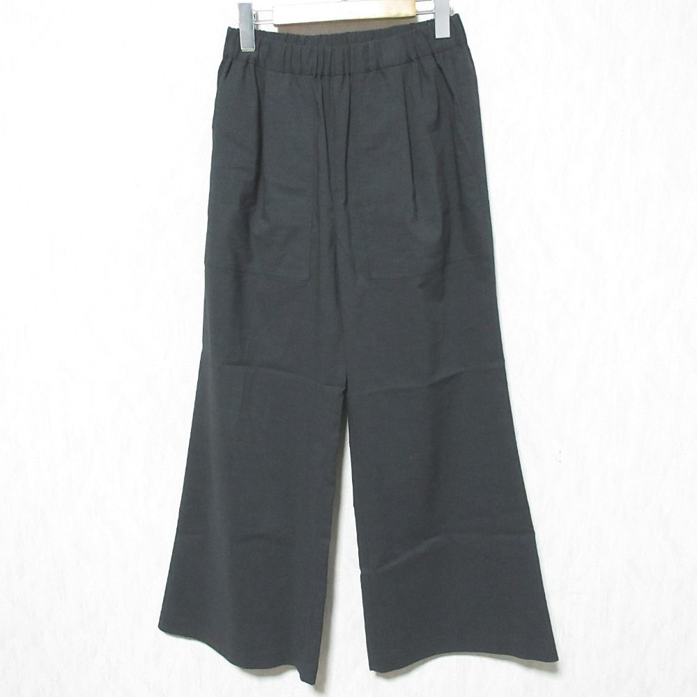 25SS JOURNAL STANDARD L ESSAGE ジャーナル レサージュ イージーセミフ パンツ 25030370760020 36 ブラック レディース 古着