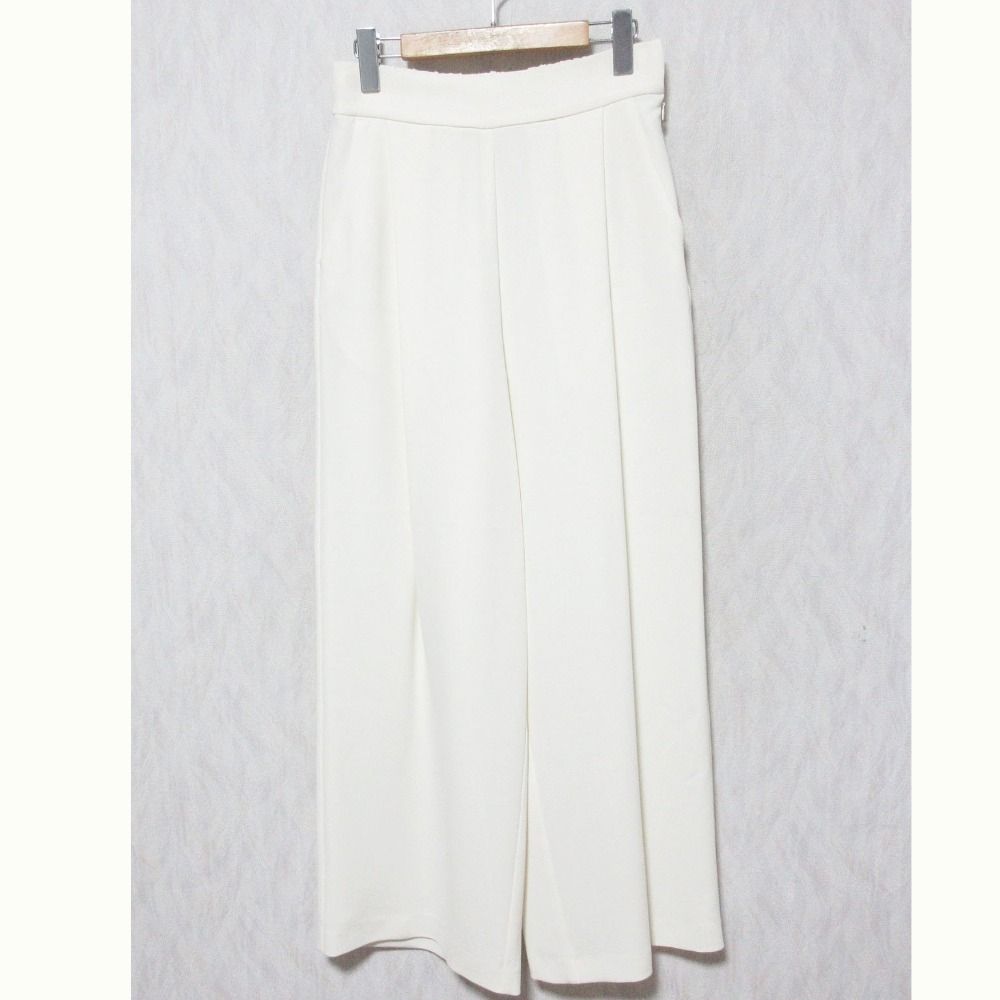 SOEJU ソージュ タックワイドパンツ S-00-PT-005 サイズL ホワイト レディース 古着