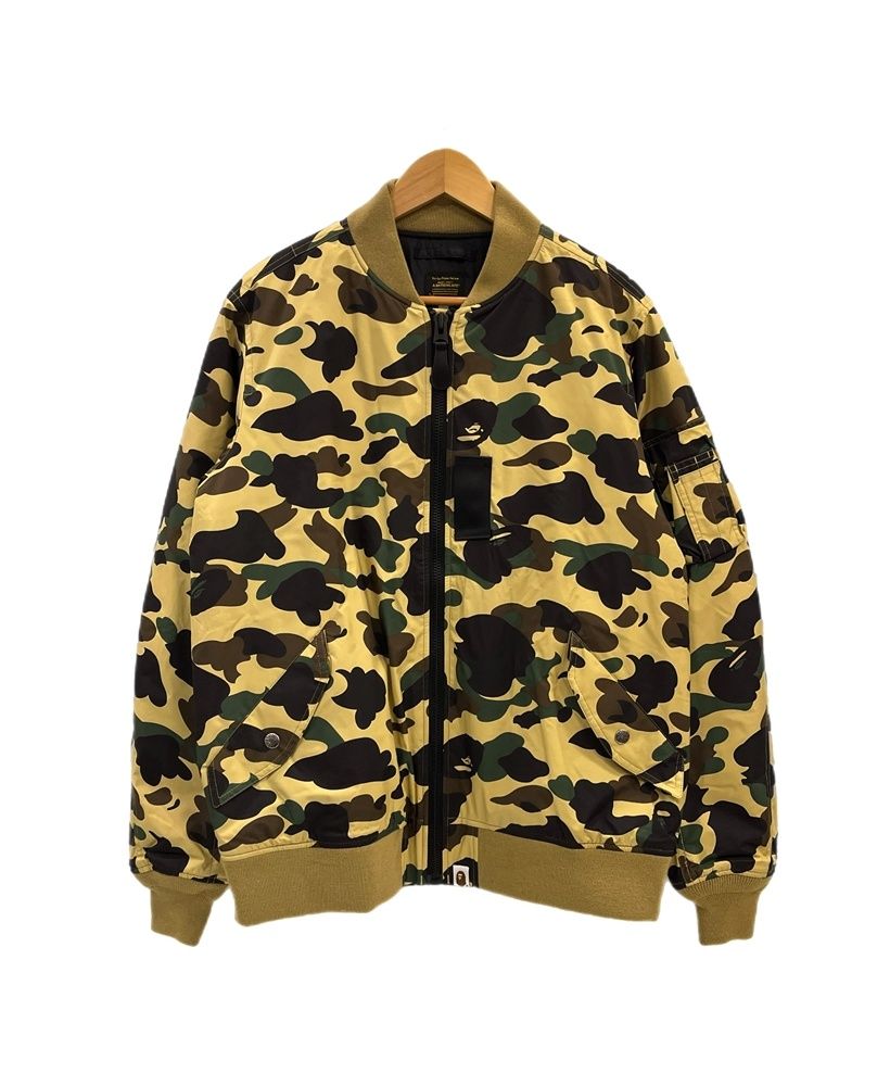 ア ベイシング エイプ A BATHING APE 1st CAMO MA-1 WIND STOPPER