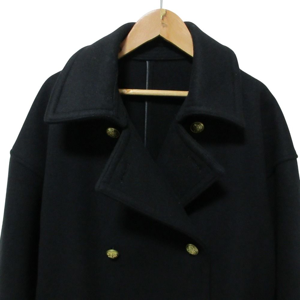 美品✨ フレームワーク　Super100 ダブルクロスPコート　金ボタン　38 美品 FRAMeWORK フレームワーク Super100 ダブルクロス Pコート