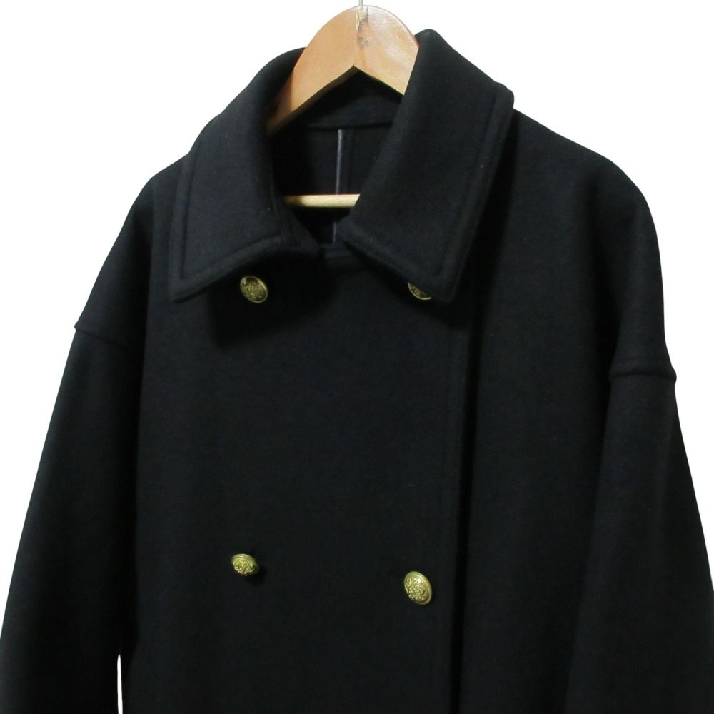 美品 FRAMeWORK フレームワーク Super100 ダブルクロス Pコート