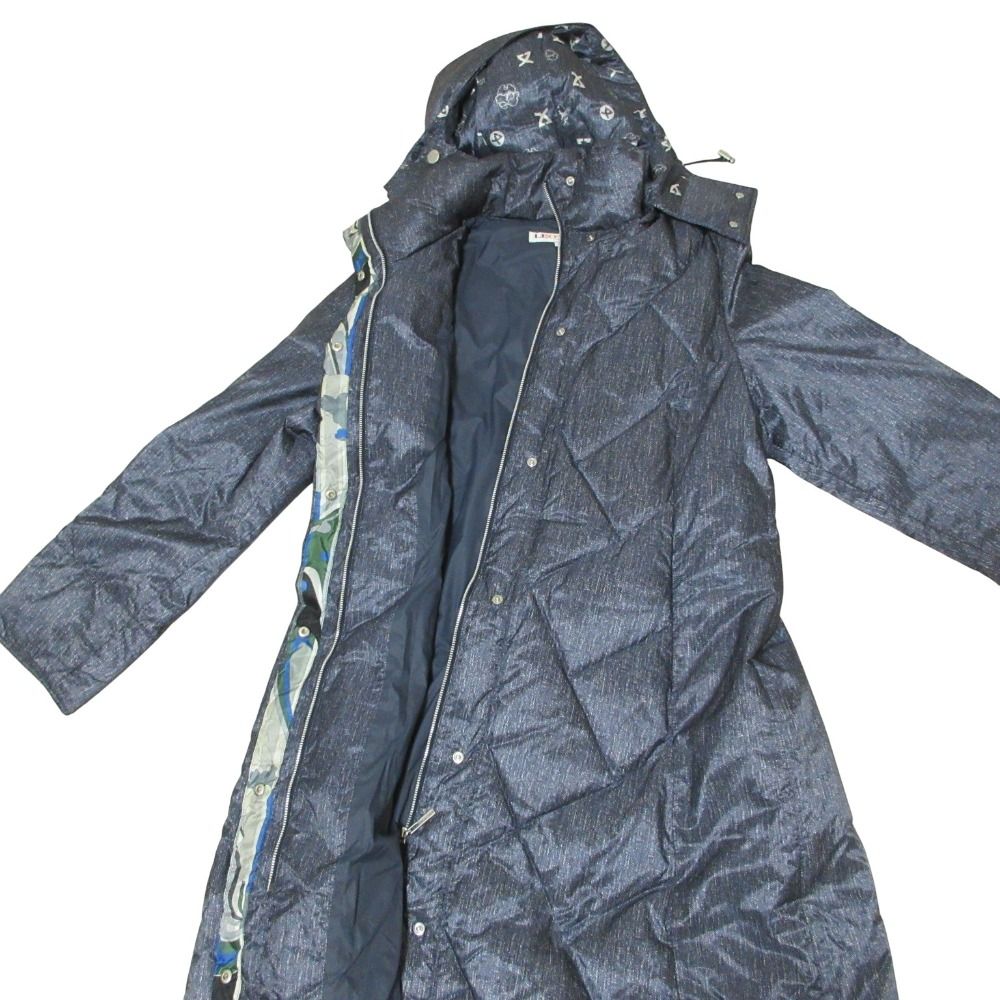 美品 LEONARD SPORT レオナールスポーツ デニム転写 プリント フード