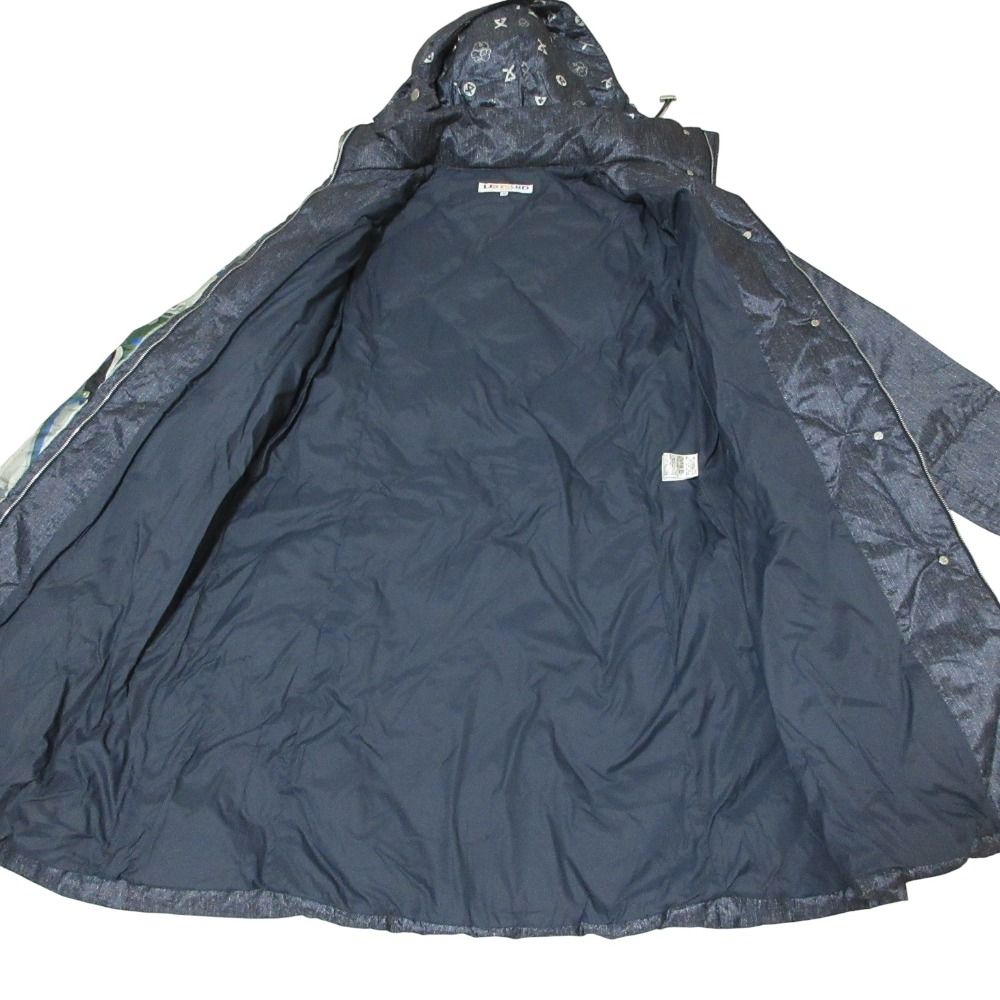 美品 LEONARD SPORT レオナールスポーツ デニム転写 プリント フード