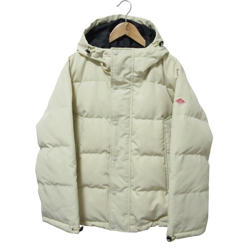 24AW DANTON ダントン DOWN ARMY HOODED JACKET フーデッド ダウンジャケット ブルゾン XS アイボリー メンズ 古着