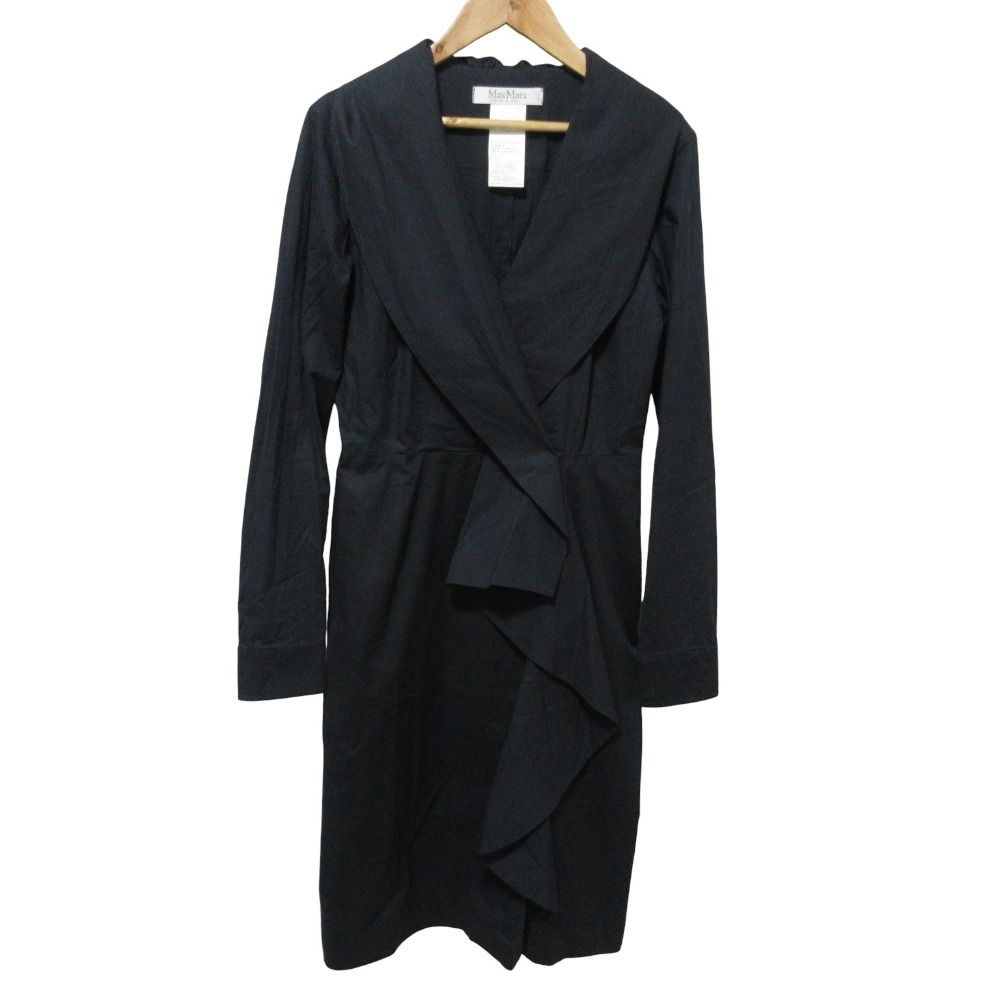 マックスマーラ　ネイビー　ワンピース　ロング　40 美品】 S MAX MARA / エスマックスマーラ | コットン ロングシャツ