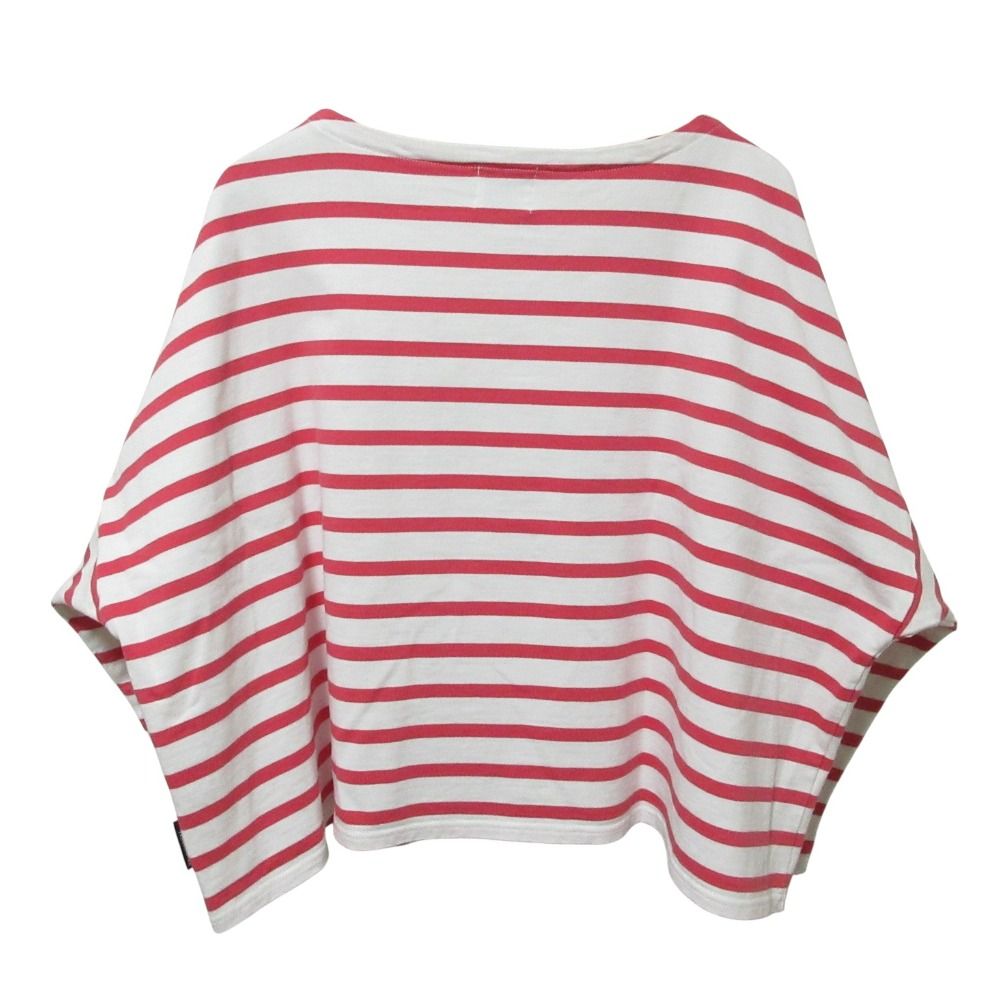 25SS Traditional Weatherwear トラディショナルウェザーウェア LYNE リン ボーダー バスクシャツ 長袖カットソー S レッド レディース 古着