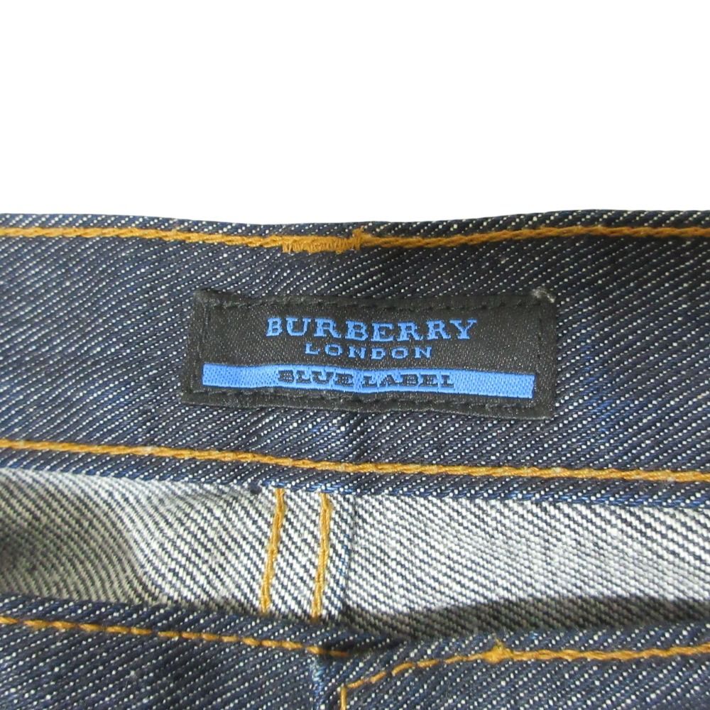 美品 BURBERRY BLUE LABEL バーバリーブルーレーベル 裾ノバチェック柄