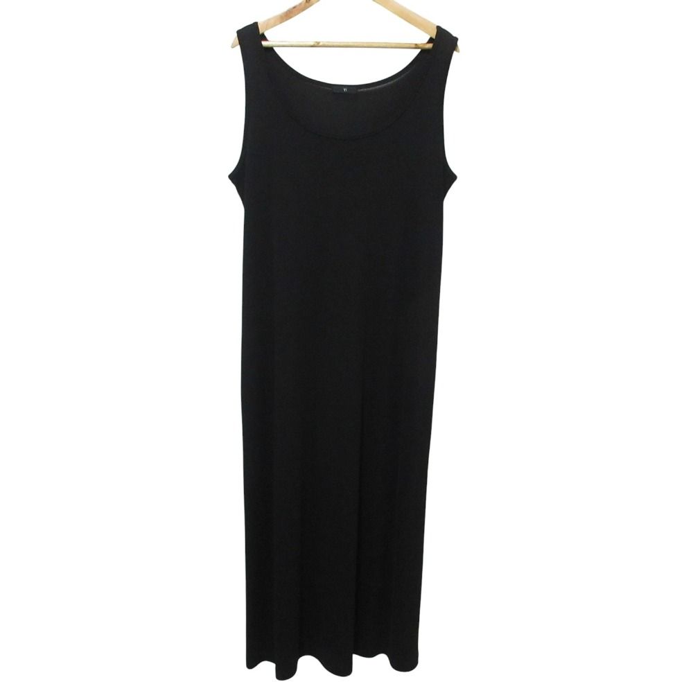80-90 s Y s ワイズ ヨウジヤマモト スリーブレス ロング ワンピース YN-T38-531 ブラック レディース 古着