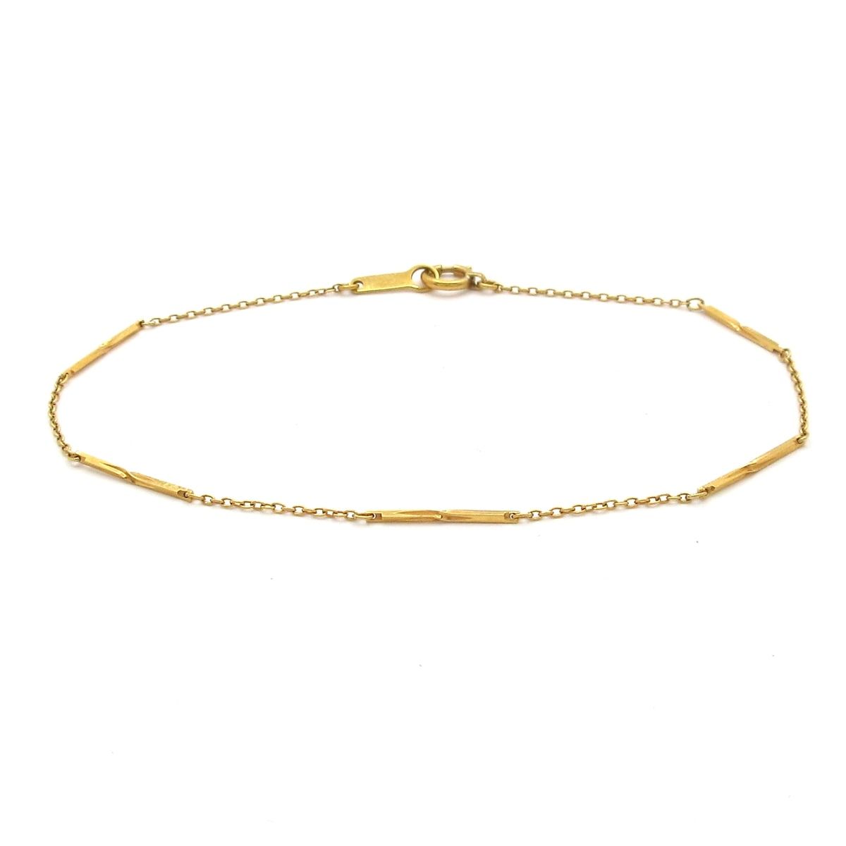 【ノーブランド】K18YG バングル ノーブランド】K18YG バングル