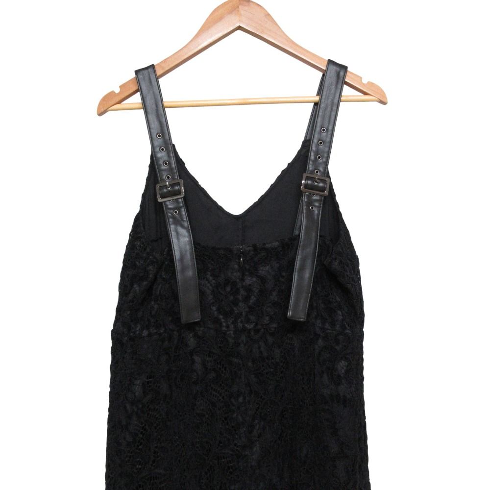  24 AW GRACE グレースコンチネンタル モールレースキャミワンピース サイズ38 ブラック レディース 古着 ノースリーブ その他
