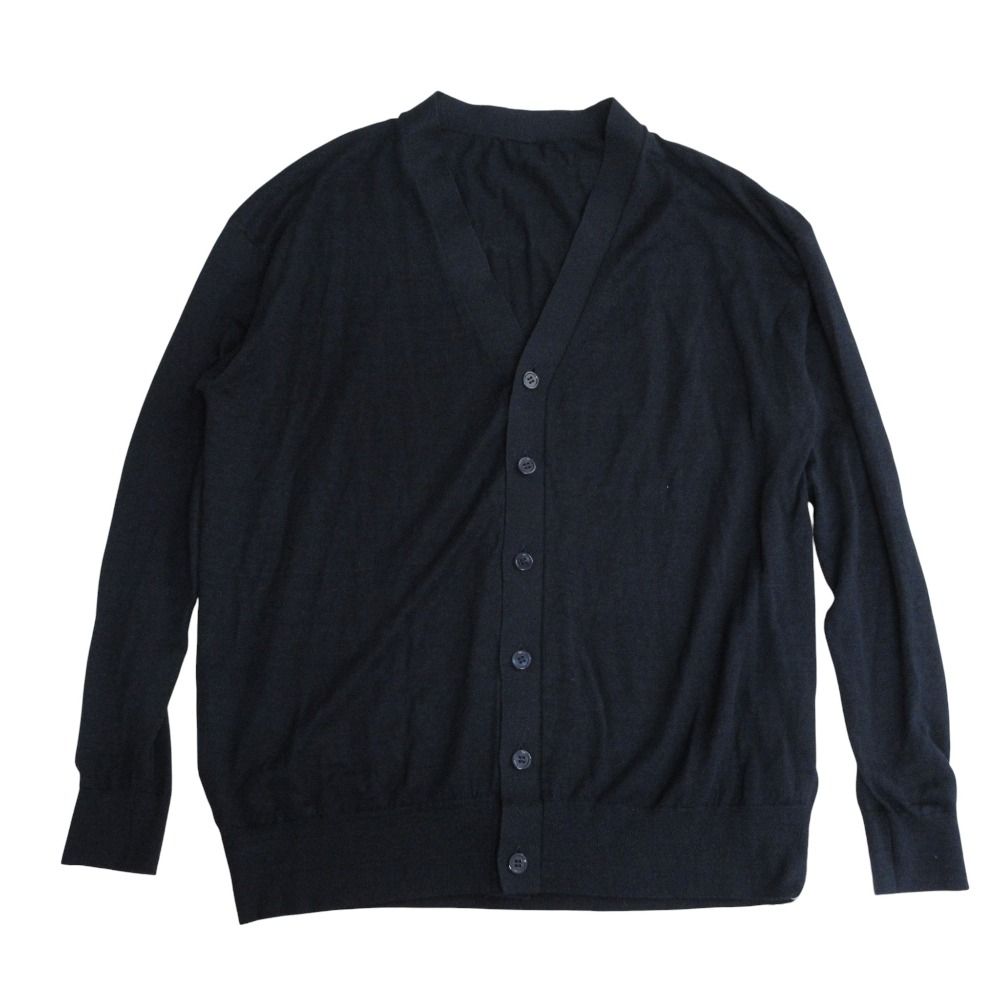 日本製 25SS MUSE de Deuxieme Classe ミューズドゥーズィエムクラス BRONZER RICH CACHE CARDIGAN カーディガン ネイビー レディース 古着