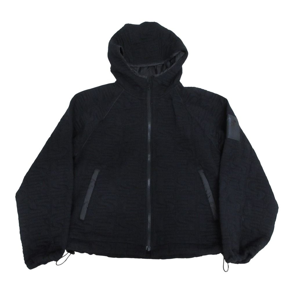 24AW ESSENTIAL エッセンシャル ダブル クロージング キルトジャケット ショートパンツ セットアップ 38 ブラック レディース 古着