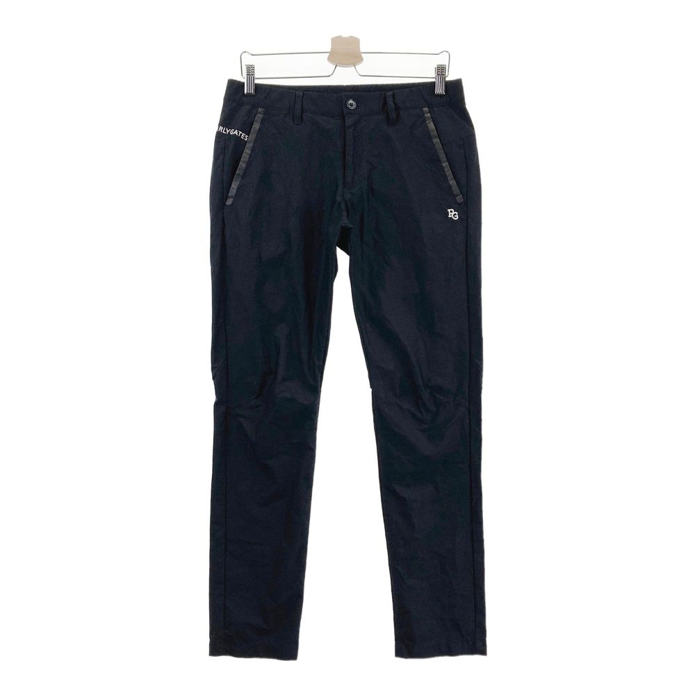 サイズ 5 PEARLY GATES パーリーゲイツ モデル 刺繍入りロングパンツ ブラック系 ゴルフウェア メンズ ストスト