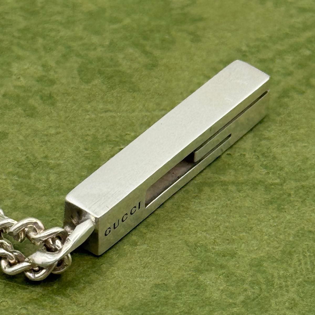 GUCCI gカットアウトg プレート 喜平チェーン 50cm ネックレス