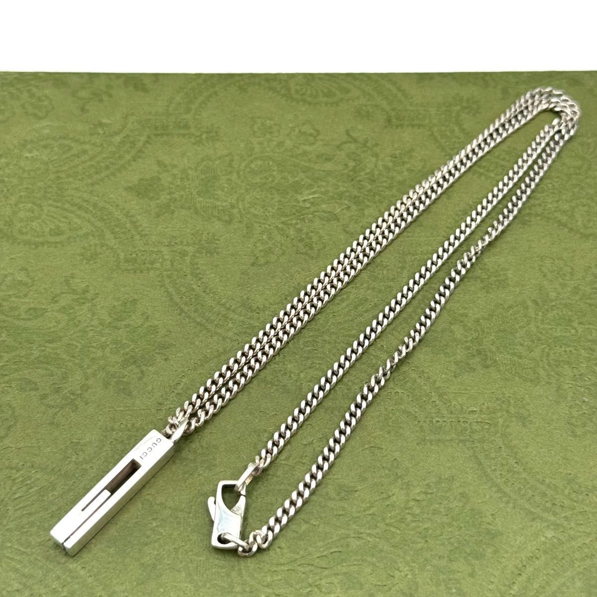 GUCCI gカットアウトg プレート 喜平チェーン 50cm ネックレス