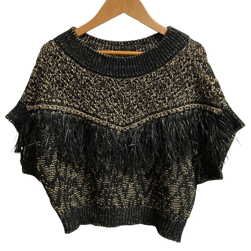 良品 Ameri VINTAGE アメリヴィンテージ TASSEL COMPACT KNIT サイズF