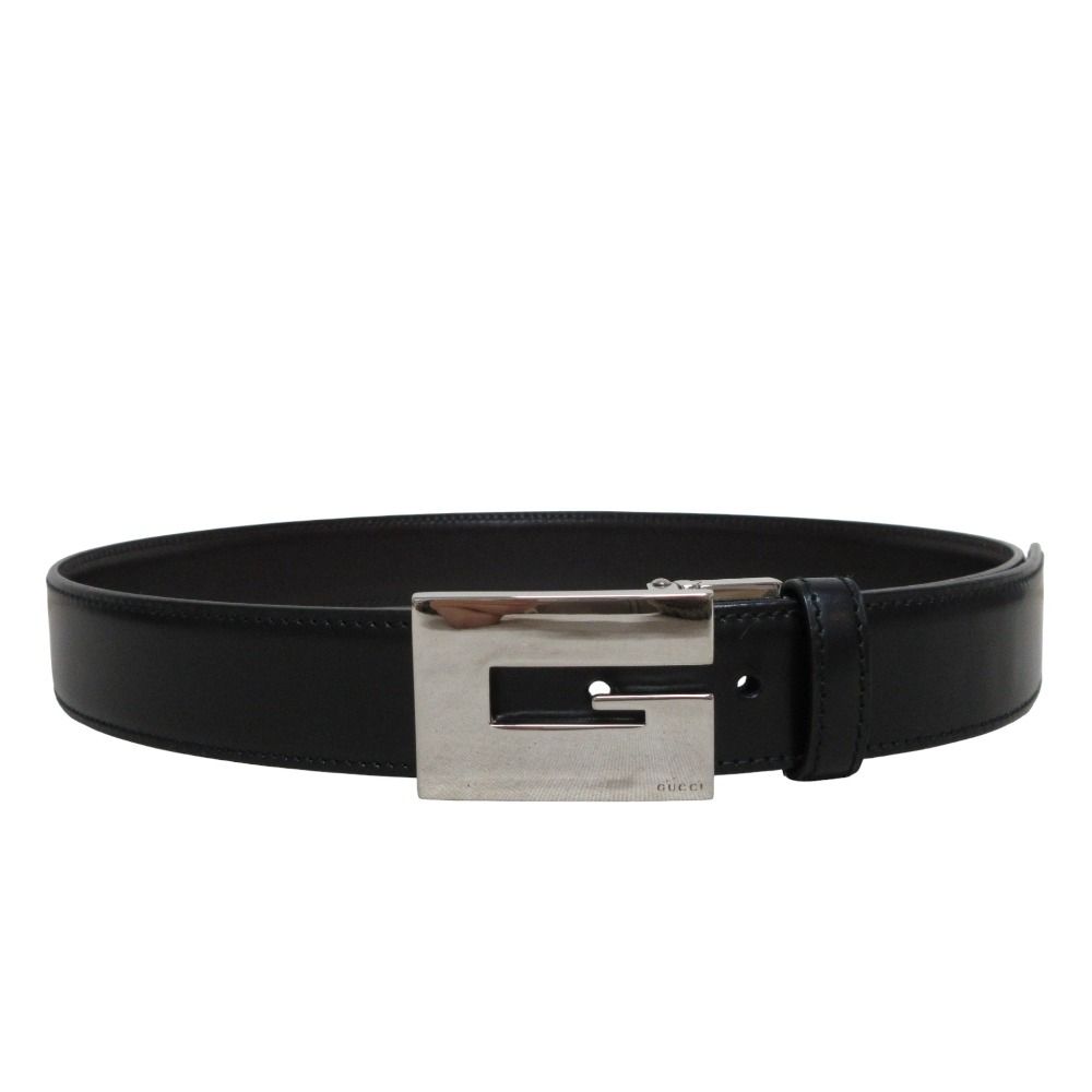 新品同様 GUCCI グッチ Gロゴバックル レザー ベルト 036 1669 1373 70