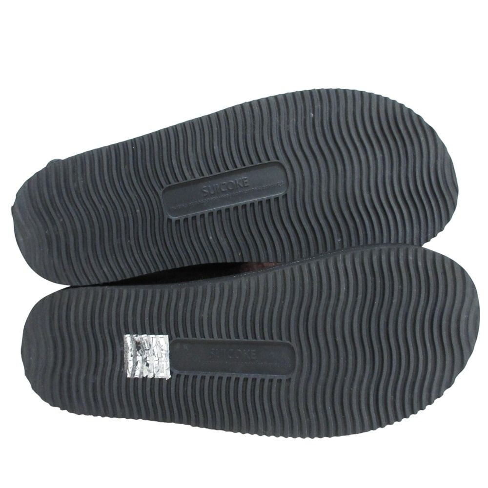  SUICOKE スイコック セシリーバンセン コラボ フラワーモチーフ サンダル 22 cm ブラック レディース 古着 サンダル サンダル ミュール