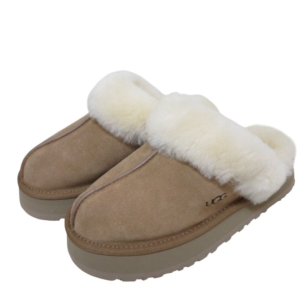 UGG アグ W ディスケット ムートンサンダル 1122550 24 cm キャメル レディース 古着